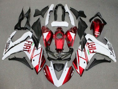 Shop 2015-2018 Yamaha YZF R3/R25 Motorcycle Fairings - White Red Fiat Motul Canada