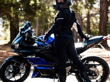 Shop 2022-2024 Yamaha YZF R3/R25 Motorcycle Fairings - Blue Glossy Black Canada