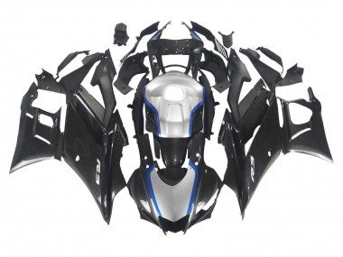 Shop 2022-2024 Yamaha YZF R3/R25 Motorcycle Fairings - Black Carbon Fiber Style Silver Blue Canada