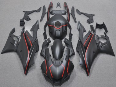 Shop 2022-2024 Yamaha YZF R3/R25 Motorcycle Fairings - Matte Black Red Canada