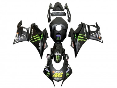 Shop 2022-2024 Yamaha YZF R3/R25 Motorcycle Fairings - Black Green Monster ENEOS 46 Canada