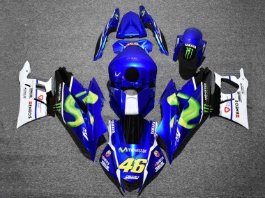 Shop 2022-2024 Yamaha YZF R3/R25 Motorcycle Fairings - Blue White Black Green Monster MoviStar Yamalube ENEOS 46 Canada