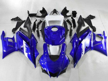 Shop 2022-2024 Yamaha YZF R3/R25 Motorcycle Fairings - Blue White Matte Black Canada