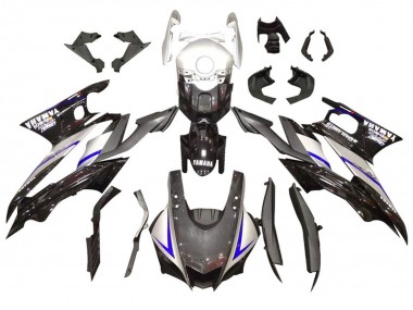 Shop 2022-2024 Yamaha YZF R3/R25 Motorcycle Fairing Kits - Silver Blue Black Carbon Fiber Style Canada