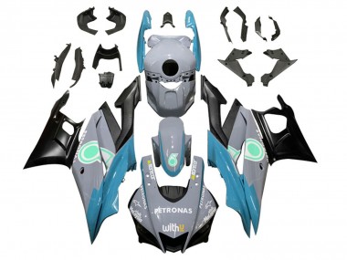 Shop 2022-2024 Yamaha YZF R3/R25 Motorcycle Fairings - Nardo Grey Blue Green Black Petronas Canada