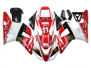 Shop 1998-1999 Yamaha YZF 1000 R1 Motorcycle Fairings - Red White Black Yellow Monster Milwaukee MAXXIS 11 Canada