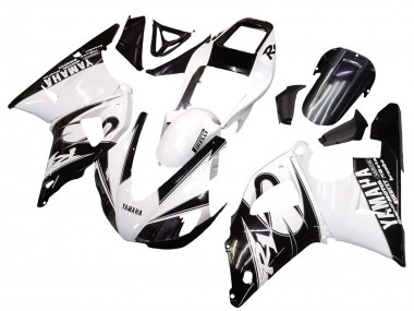 Shop 1998-1999 Yamaha YZF 1000 R1 Motorcycle Fairings - White Glossy Black Canada