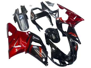 Shop 1998-1999 Yamaha YZF 1000 R1 Motorcycle Fairings - Glossy Black Red Canada