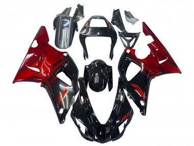 Shop 1998-1999 Yamaha YZF 1000 R1 Motorcycle Fairings - Glossy Black Red Canada