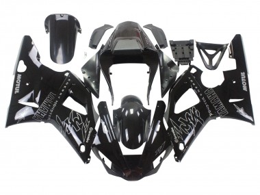 Shop 2000-2001 Yamaha YZF 1000 R1 Motorcycle Fairings - Glossy Black White Monster Motul Canada