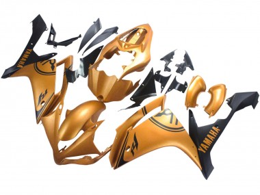 Shop 2007-2008 Yamaha YZF 1000 R1 Motorcycle Fairings - Gold Black Canada