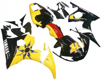 Shop 2003-2004 Yamaha YZF R6 Motorcycle Fairings - Yellow Red Glossy Black 46 Canada