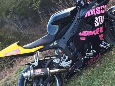 Shop 2003-2004 Yamaha YZF R6 Motorcycle Fairings - Yellow Pink Glossy Black Rossi Repsol 46 Canada