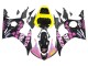 2003-2004 Yamaha YZF R6 Motorcycle Fairings - Yellow Pink Glossy Black Rossi Repsol 46 Canada