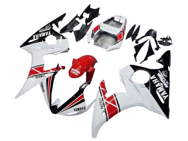 Shop 2003-2004 Yamaha YZF R6 Motorcycle Fairings - White Red Glossy Black Motul Canada