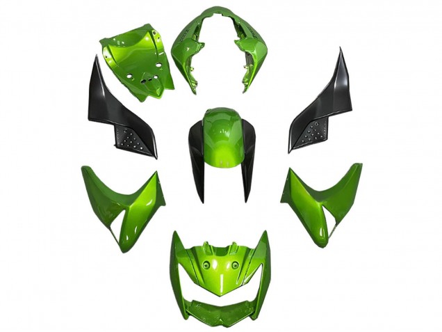 2003-2006 Kawasaki Z1000 Motorcycle Fairing - Green Glossy Black Canada