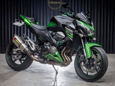 Shop 2013-2018 Kawasaki Z800 Motorcycle Fairings - Green Glossy Black Canada