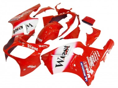 Shop 2000-2001 Kawasaki ZX12R Motorcycle Fairings - Red White Black West Canada