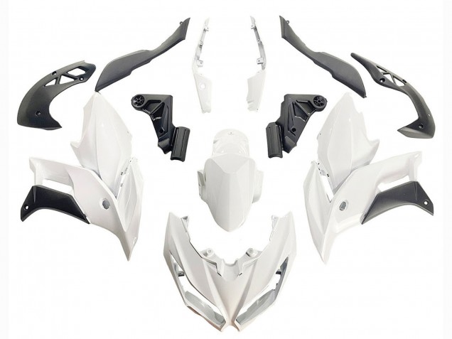 2015-2020 Kawasaki Versys 650 Motorcycle Fairings - White Matte Black Canada