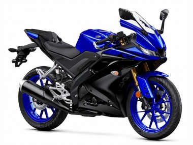Shop 2018-2024 Yamaha YZF R15 Motorcycle Fairings - Blue Matte Black Canada