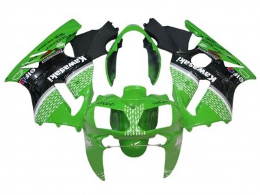 Shop 2000-2001 Kawasaki ZX12R Motorcycle Fairings - Green Black White Elf Canada
