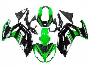 Shop 2012-2016 Kawasaki Ninja 650 EX650 Motorcycle Fairings - Green Black White Grey Stripe Canada