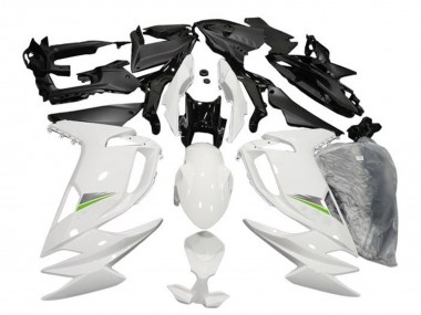Shop 2020-2025 Kawasaki Ninja 650 EX650 Motorcycle Fairings - Glossy White Green Canada