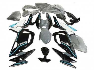 Shop 2020-2025 Kawasaki Ninja 650 EX650 Motorcycle Fairings - White Blue Glossy Black Canada