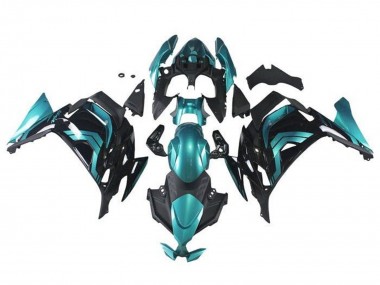 Shop 2020-2025 Kawasaki Ninja 650 EX650 Motorcycle Fairings - Teal Blue Black Canada