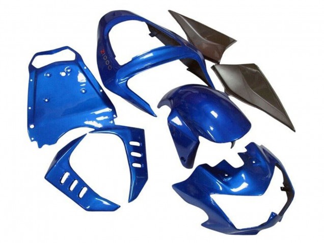 2003-2006 Kawasaki Z1000 Motorcycle Fairings - Blue Matte Black Canada
