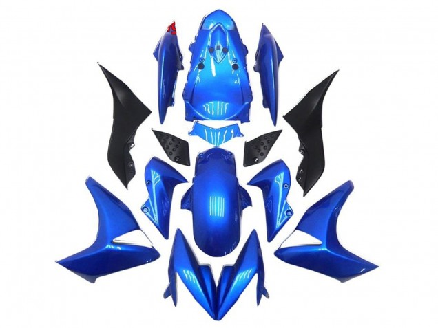 2007-2009 Kawasaki Z1000 Motorcycle Fairings - Blue Black Canada
