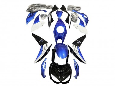 Shop 2014-2019 Kawasaki Z1000 Motorcycle Fairings - Blue White Glossy Black Canada