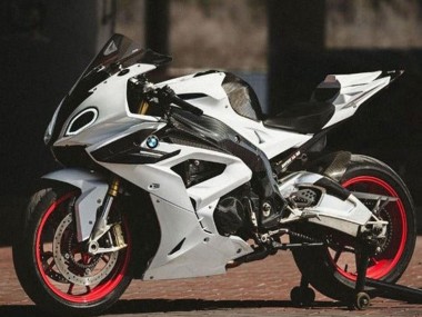 Shop 2017-2018 BMW S1000RR Motorcycle Fairings - White Faux Carbon Fiber Canada