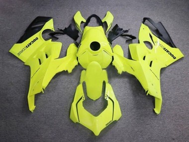 Shop 2020-2021 Ducati Panigale V4 V4S Motorcycle Fairings - Neon Yellow Glossy Black Corse Canada