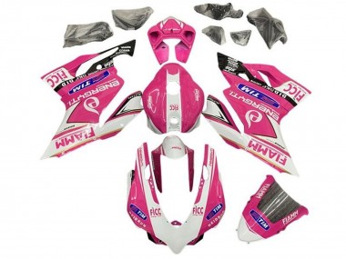 Shop 2011-2014 Ducati Panigale 899/1199 Motorcycle Fairings - Pink White Glossy Black Fiamm Canada
