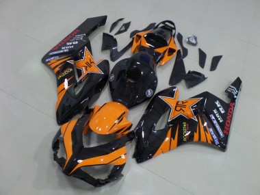 Shop 2004-2005 Honda CBR1000RR Motorcycle Fairings - Orange Glossy Black Rockstar Canada