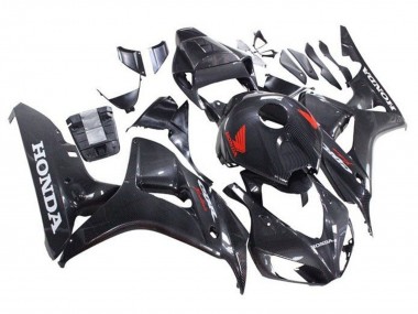 Shop 2006-2007 Honda CBR1000RR Motorcycle Fairings - Faux Carbon Fiber Red White Canada