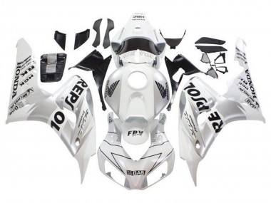 Shop 2006-2007 Honda CBR1000RR Motorcycle Fairings - White Silver Black Repsol Canada