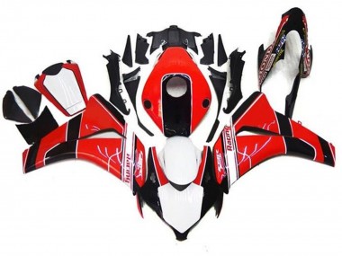 Shop 2008-2011 Honda CBR1000RR Motorcycle Fairings - Red White Glossy Black Stripe Canada