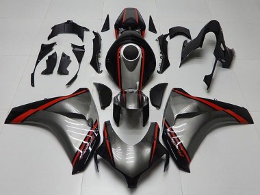 Shop 2008-2011 Honda CBR1000RR Motorcycle Fairings - Grey Red Glossy Black Stripe Canada