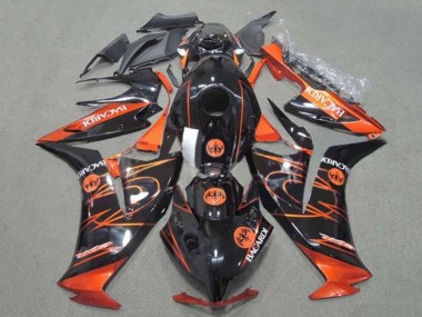 Shop 2012-2016 Honda CBR1000RR Motorcycle Fairings - Orange Glossy Black BACARDI Canada