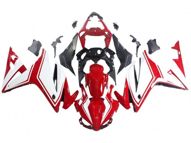 2016-2018 Honda CBR500R Motorcycle Fairings - White Red Canada