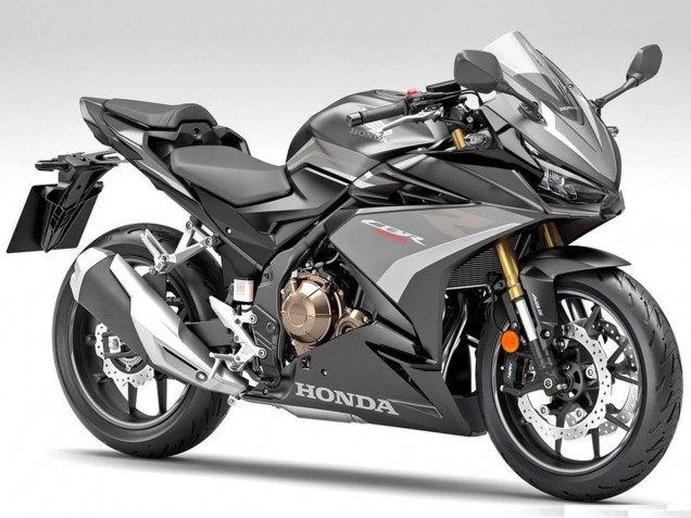 2019-2021 Honda CBR500R Motorcycle Fairings - Silver Matte Black Canada