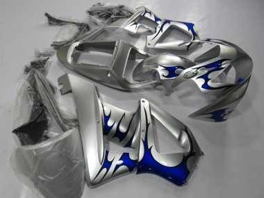 Shop 2000-2001 Honda CBR900RR 929 Motorcycle Fairings - Silver Blue Tribal Canada