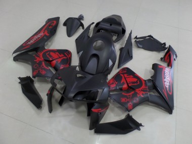 Shop 2005-2006 Honda CBR600RR Motorcycle Fairings - Matte Black Matte Red Gear Canada