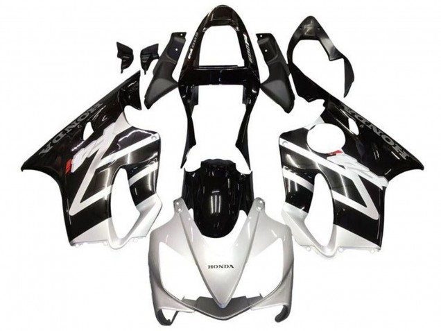 2001-2003 Honda CBR600 F4i Motorcycle Fairings - Silver Glossy Black Canada