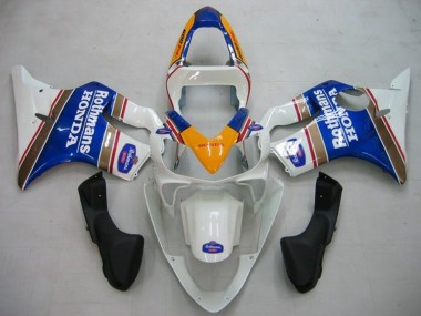 Shop 2001-2003 Honda CBR600 F4i Motorcycle Fairings - Yellow White Blue Rothmans Canada