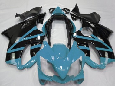 Shop 2004-2007 Honda CBR600 F4i Motorcycle Fairings - Light Blue Glossy Black Canada