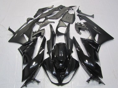 Shop 2007-2008 Kawasaki ZX6R Motorcycle Fairings - Glossy Black Matte Black Canada