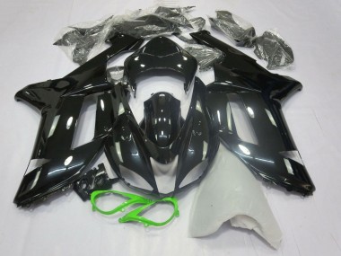Shop 2007-2008 Kawasaki ZX6R Motorcycle Fairings - Glossy Black Neon Green Canada